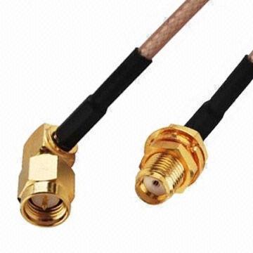 Coxial cables with SMA male R/A to SMA female