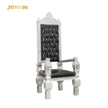 Wholesale Silver Black Royal Throne King Chair for Wedding Events