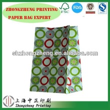 flat bottom present paper bags for gift/paper gift bags(machine made)