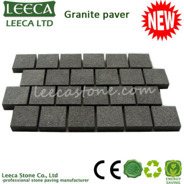 Black flamed driveway mesh paving stone