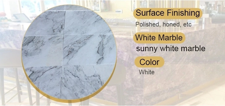 Good Price Polished Natural Crystal White Marble Tilesle Salts Tiles