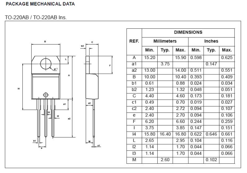 BTA08 Triacs(4)