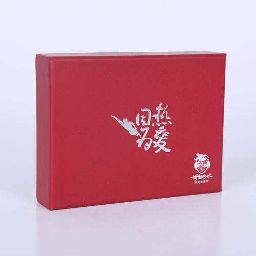 Custom VIP Card Red Paper Box with Foam