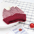 autumn winter striped knitted hat