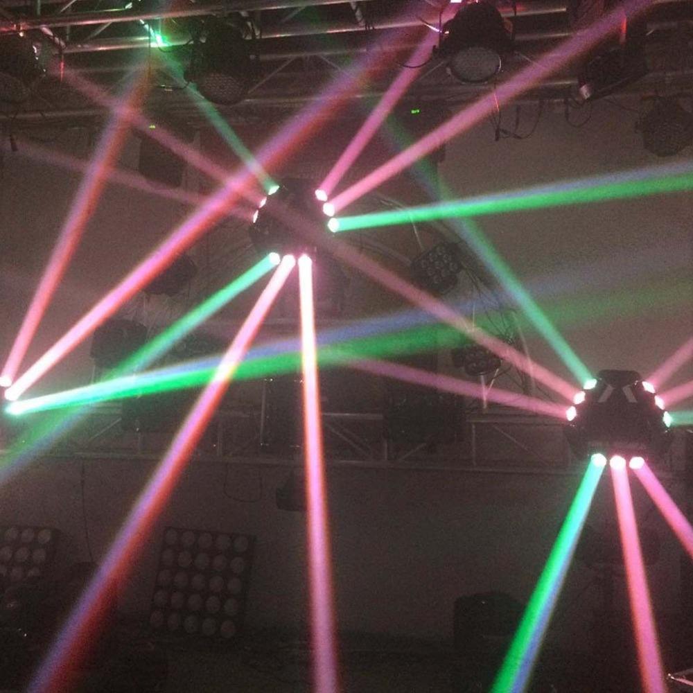 moving head light Big Dipper Betopper Seven Stars LM0910RG 9X10W RGBW 4in1 LED Moving Spider Light with RG Grating Laser Effects