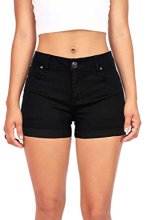 Women's Juniors Perfect Fit Mid-Rise Denim Shorts