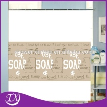 Printing Polyster Alphabet Shower Curtain