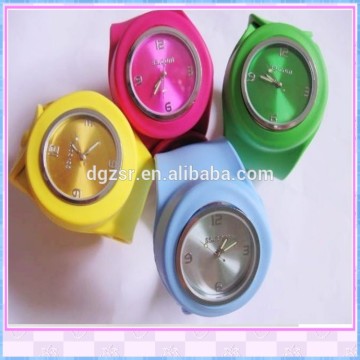 Silicone wristband watch