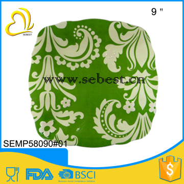 Square elegant melamine plate,melamine plate