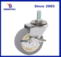 Benyu caster Wheel 2 &quot;3&quot; với phanh/tấm trên cùng/xoay