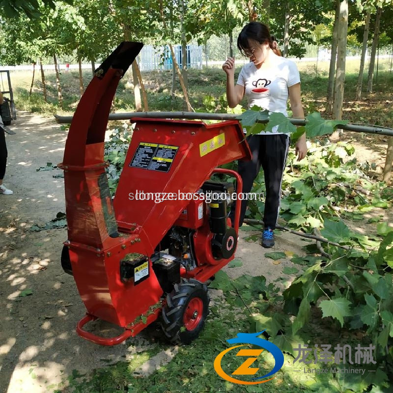 Professional 15hp trailer mounted gas chipper shredder ,chipper made in China