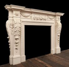 New designs White Marble Fireplace surround and Fireplace Mantels for decor