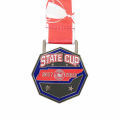 Custom state race enamel cup medal