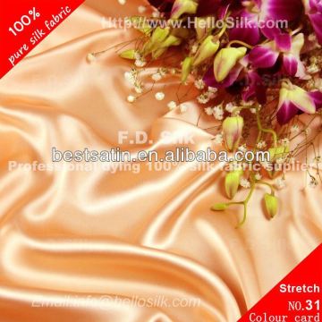 Hellosilk silk satin lycra fabric