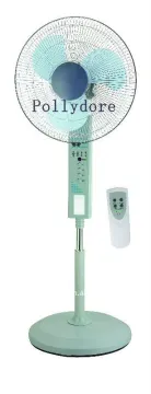 14" Industrial Rechargeable Fan W/Lights& Remote