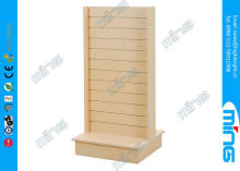 2 Sided Slatwall Merchandiser Display / Modern Retail Shelves For Clothes