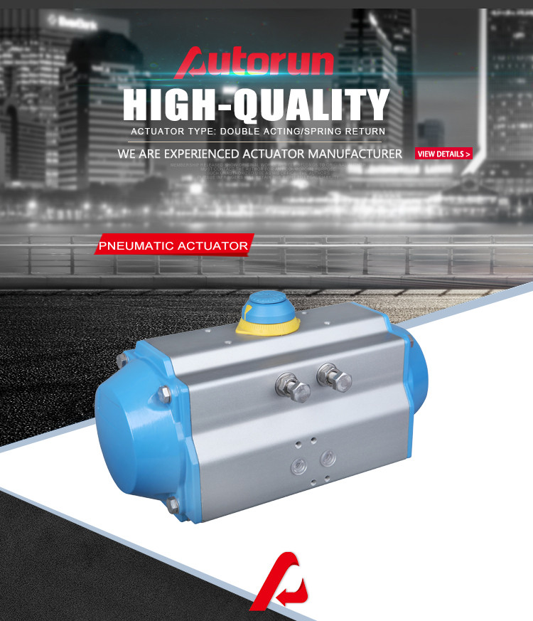 CE Approved AT Series Spring Return Single Acting Pneumatic Valve Actuator