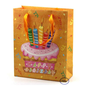 Gift Kraft Paper Birthday Paper Bag, Gift Shopping Bag