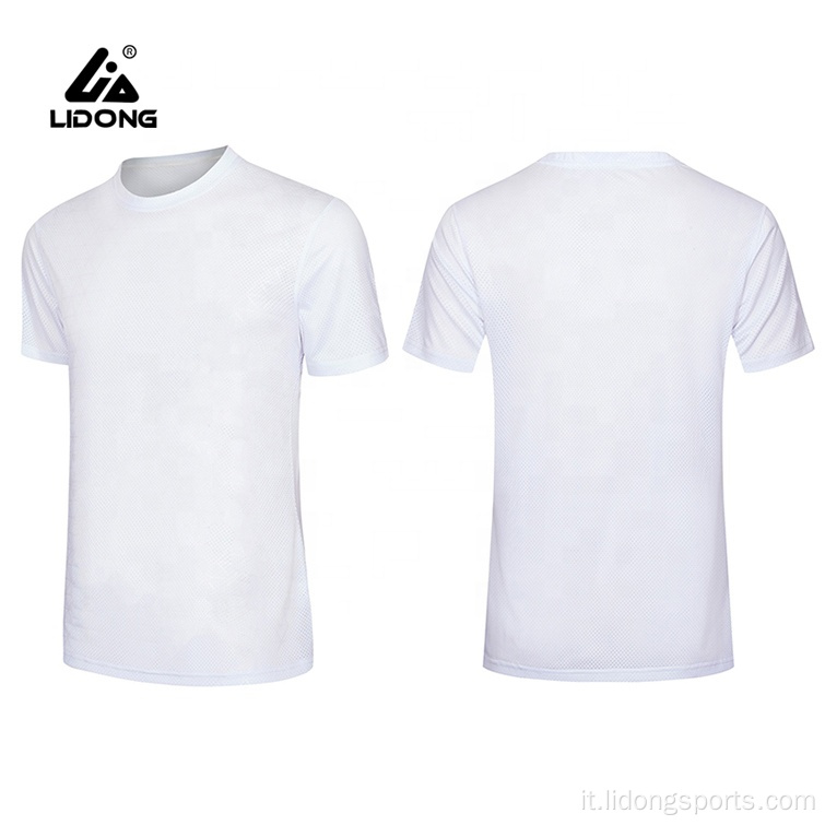T-shirt per asciugatura rapida di moda in bianco LIDONG