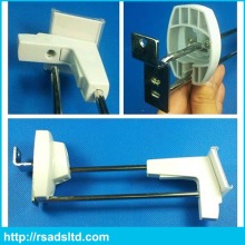 White Security Shelf Display Hook