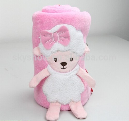 Christmas Baby Super Soft Coral Fleece Sheep Blanket