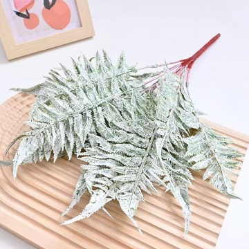 Custom Touch Plastic Fern Leaf Bouquet for Indoor/Outdoor Decoration