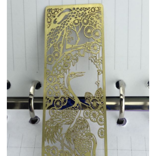 Creative metal bookmark stainless steel hollow
