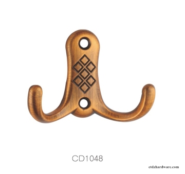 Europe Design Antique Brass Classical Furniture Hardware Zinc Wall Hook