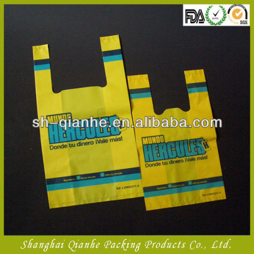 Vest plastic packing bag Vest LD PE packing bag