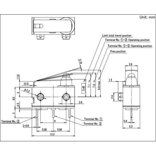 Waterproof type Detection switch