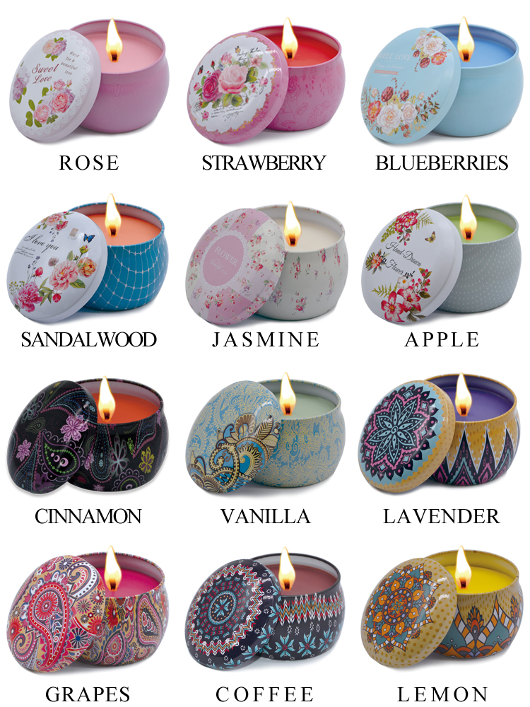 custom luxury private label tin candles