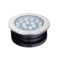 Piso empotrado impermeable al aire libre LED redondo LED