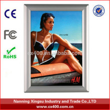 2015 New product slim advertisement light box aluminum snap type light box