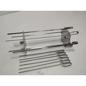 Bar à barbecue en acier inoxydable 2 * 6pcs pour la boutique de barbecue