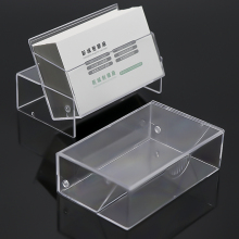 PS business card stand Organizer holder Storage Name Card case display box