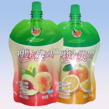 Standing up pouch with spout for juice