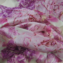 Floral Printed Crepe Back Satin Silk Fabric Crepe Fabric from Manufacturer