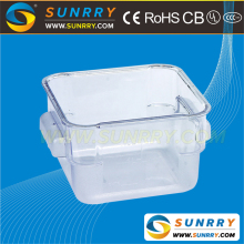 PC Square Storage Container food storage container 2 QT glass vacuum food storage container for NSF approved (SY-SC11A SUNRRY)
