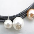 Multi Strand Pearl Necklace da dây vỏ Pearl Choker