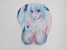 Silicone mouse pad with game touching the breast