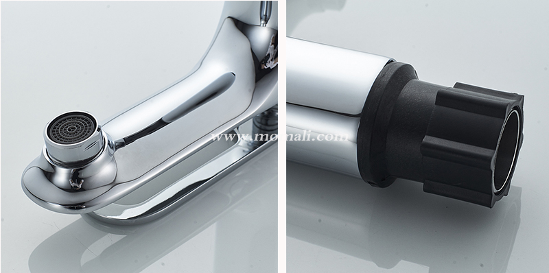 Modern Brass Single Handle Tap Chrome Mixer Basin Faucet