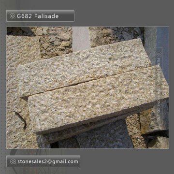 G682 Rusty Yellow Granite -- Palisade stone