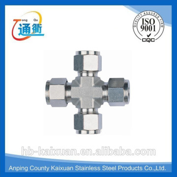 stainless steel compression fittings tube cross union,straight union