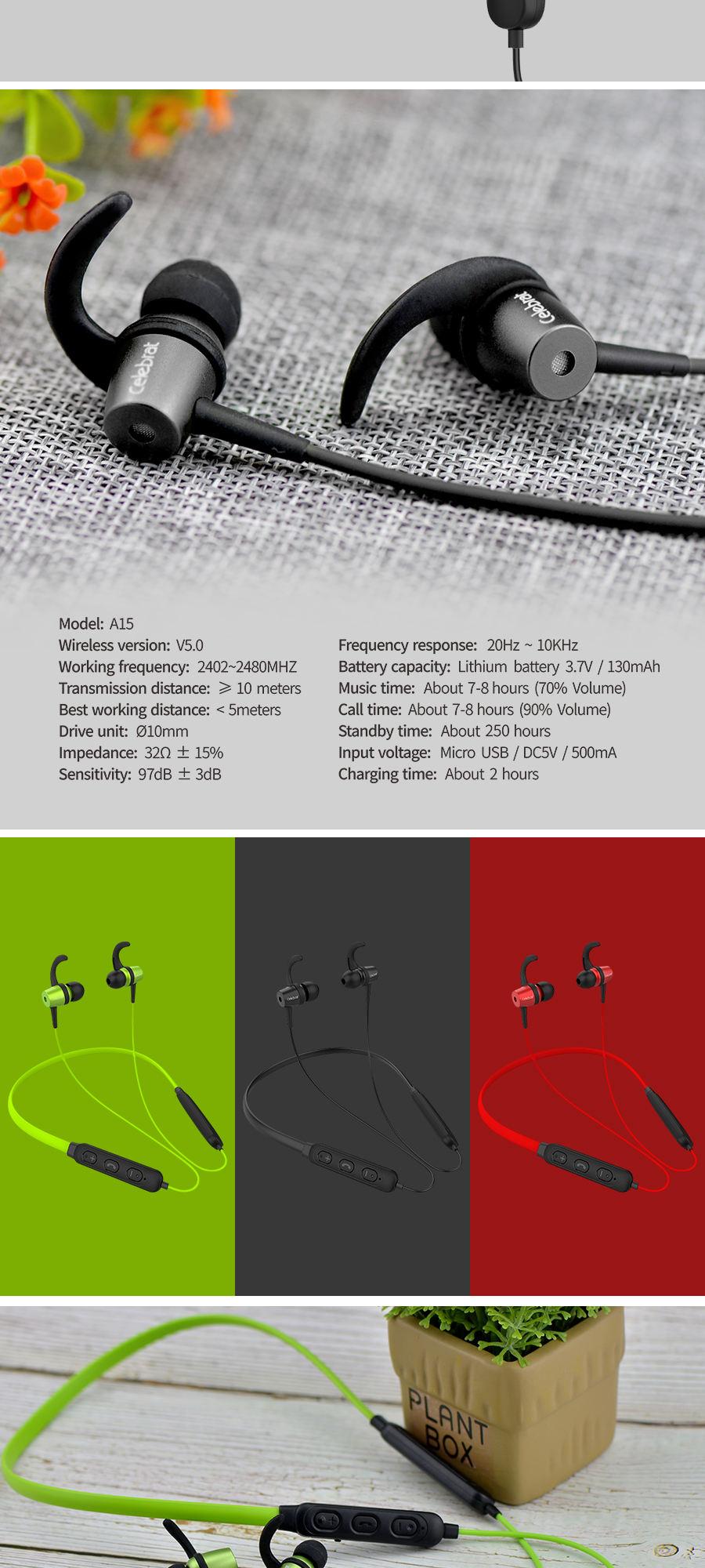 Auriculares deportivos Sports headphones