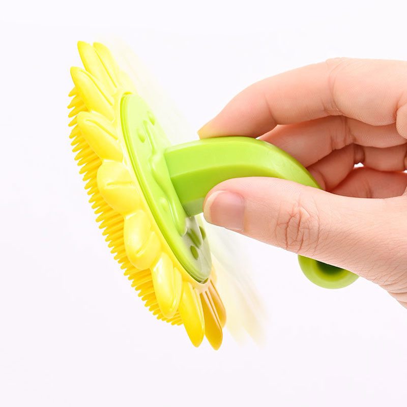 Cellulite Reduction Massager Bristle Exfoliating Shower Silicone Soft Brush For Baby Bathing