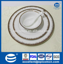 new bone china dinnerware with gold border china supplier wholesale