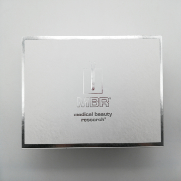 Silver Stamping Square White Packaging Makeup Cosmetic Box