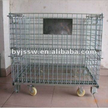 Foldable warehouse storage container