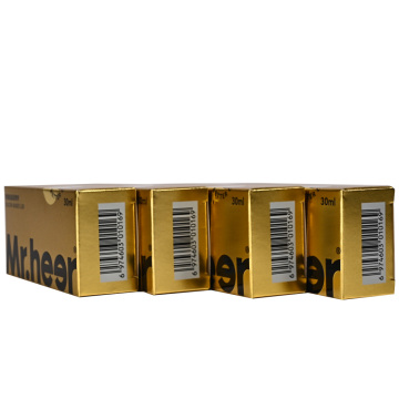 Packaging box gold, silver and white card printing