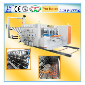 LUM 420/480/540 high speed flexo printing slotting&die-cutting carton box machine in cangzhou/carton box making machine